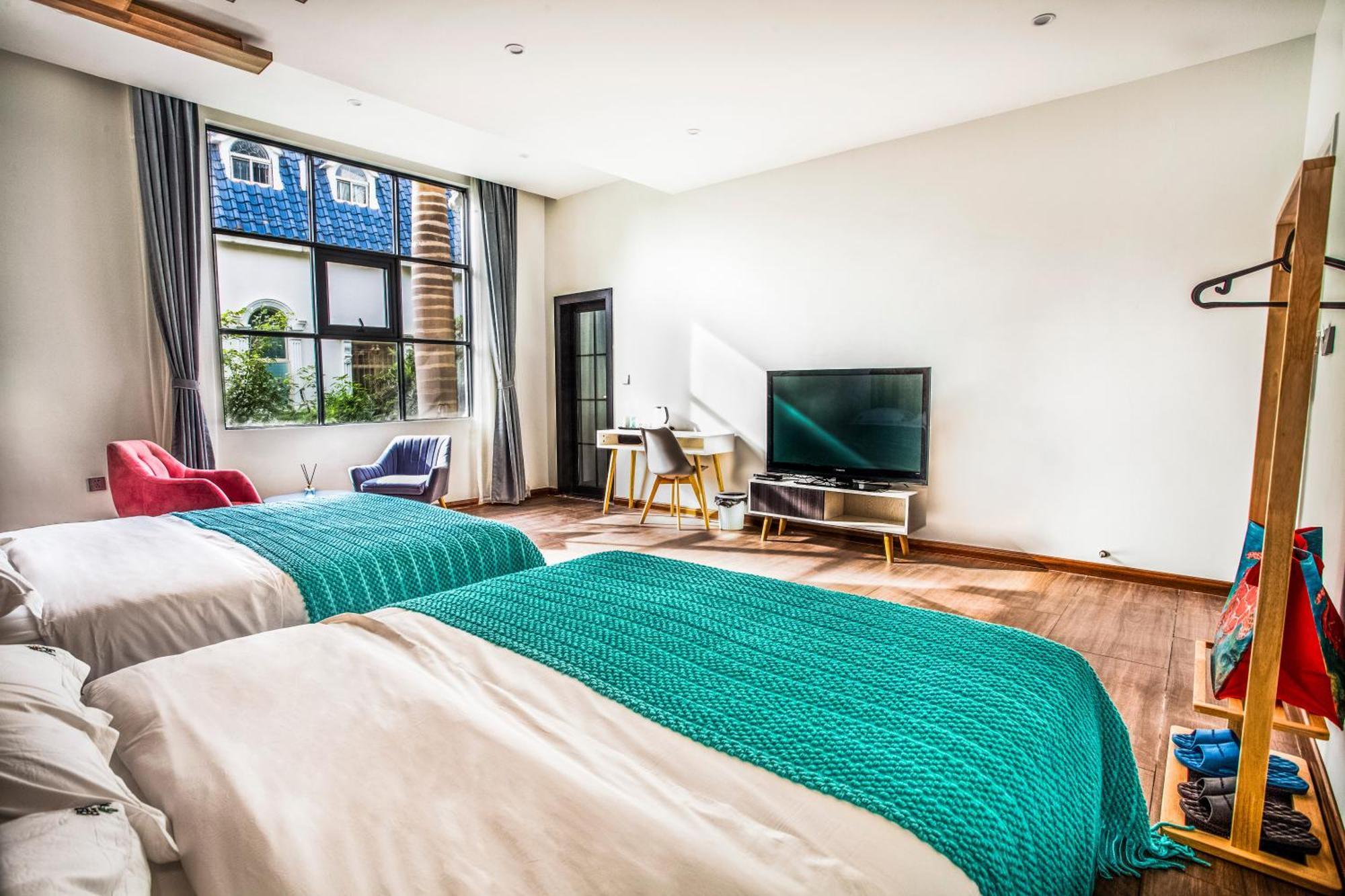 Beihai Silver Beach Yintai Time Seaview Villa Hotel Bagian luar foto